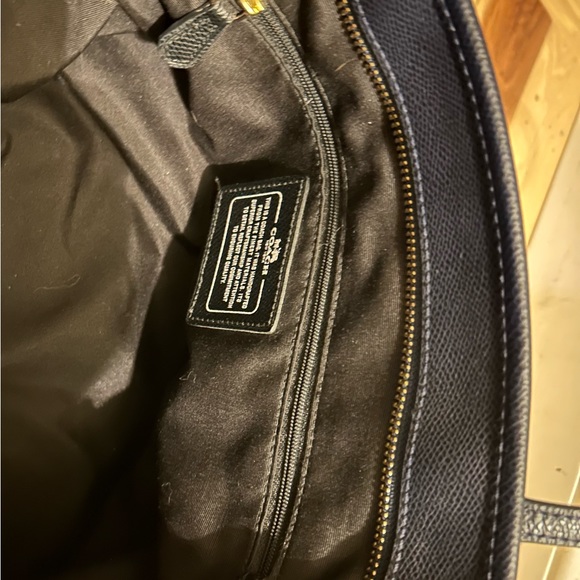 Navy Blue Coach City Zip Tote - Picture 7 of 7